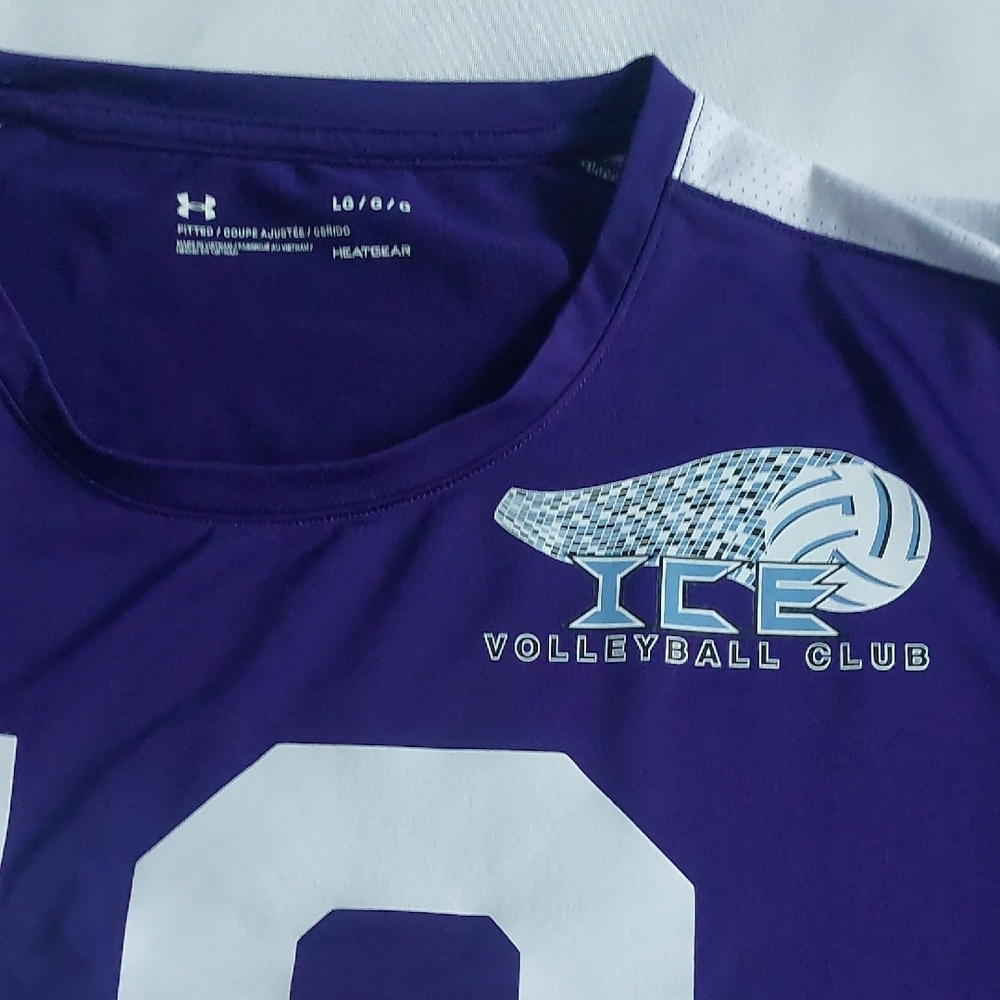 Womems‎ Purple Long Sleeve Sports Jersey Size L - Picture 7 of 7